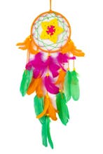 Dromenvanger Bloem Oranje Roze Groen Geel Dreamcatcher Veren, Ophalen of Verzenden, Nieuw