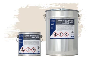 Wixx 2K Epoxy 650 Extreme Betoncoating RAL 9001 | Crèmewit, Verzenden
