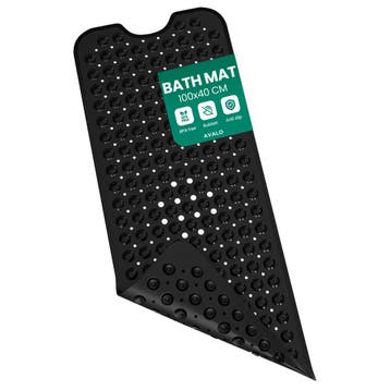 Avalo Badmat / Antislipmat Douche - 100x40CM - Zwart, Verzenden, Nieuw