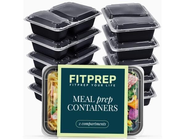 Veiling - Fitprep Meal Prep Magnetron Bakjes met Deksel 10x, Sport en Fitness, Overige Sport en Fitness
