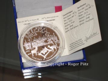 Frankreich 1,50 Euro Schloß Chambord 2003 zilver Pp sehr..., Verzenden