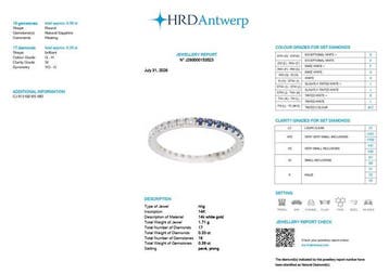 Eeuwigheidsring - 14 karaat Witgoud - 0.72ct. tw. Diamant