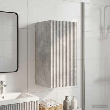 vidaXL Badkamer wandkast ARNHEM Betongrijs 30 x 31 x 59 cm, Verzenden