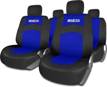 Sparco Autostoelhoezenset Blauw - Universeel, Verzenden