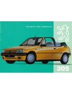 1994 PEUGEOT 205 CABRIOLET BROCHURE NEDERLANDS
