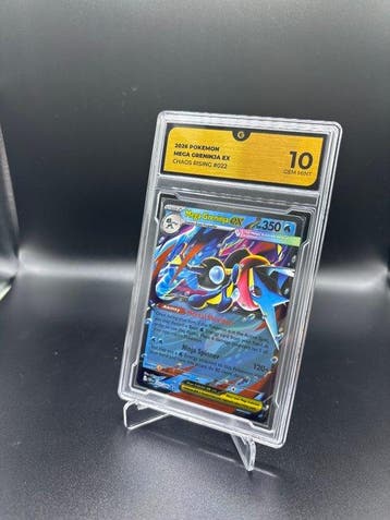 Pokémon - 1 Graded card - Mega Greninja EX 022 Chaos Rising, Hobby en Vrije tijd, Verzamelkaartspellen | Pokémon, Nieuw