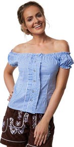 2dekans | Dressforfun Kostuumblouse Rosi M - verkleedkleding, Ophalen of Verzenden, Nieuw