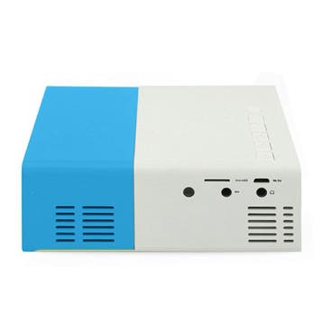 YG300 LED Projector - Mini Beamer Home Media Speler Blauw, Verzenden