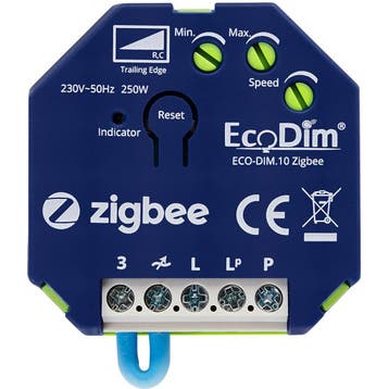 EcoDim Zigbee LED Inbouwdimmer 0–250W (2-draads), Verzenden, Nieuw