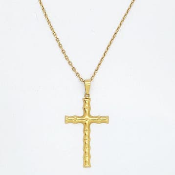 Collier avec pendentif - 18 carats Or jaune, Handtassen en Accessoires, Antieke sieraden