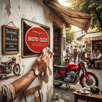 Moto Guzzi - Plaque - Metalen plaquette, Speciale Editie