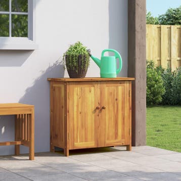 vidaXL Tuinkast 75x33x107 cm massief acaciahout, Huis en Inrichting, Verzenden, Nieuw