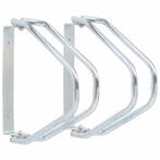 vidaXL Fietsstandaard 2 st wandmontage gegalvaniseerd staal, Verzenden, Nieuw