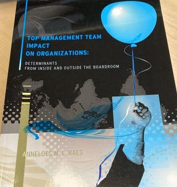 Top management team impact on organizations 9789088910616, Verzenden, Zo goed als nieuw, A.M.L. Raes