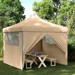vidaXL Partytent Beige 292 x 292 x 315 cm Oxford Stof, Verzenden, Nieuw