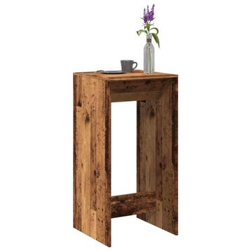 vidaXL Bartafel 51x50x103,5 cm bewerkt hout oud houtkleurig, Verzenden, Nieuw