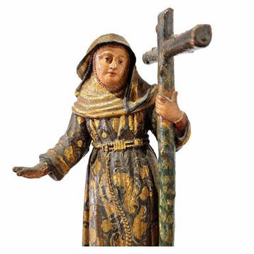 sculptuur, Saint Rita of Cascia - 18th Century - 21 cm -