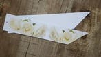 Rouwkaart 460*90mm voor rouwstuk witte rozen blanco