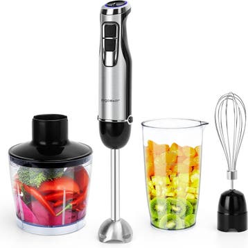 Staafmixer set - 4 in 1 - 1000W - met Hakmolen / Klopper / G, Elektronische apparatuur, Verzenden, Nieuw