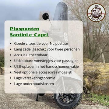 Scooter Santini E-Capri 4.0 ELEKTRISCHE, Fietsen en Brommers, Nieuw, Elektrisch