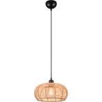 Trion Irene LED Hanglamp Hout - E27 Fitting, 1-lichts, Bruin, Huis en Inrichting, Verzenden, Nieuw