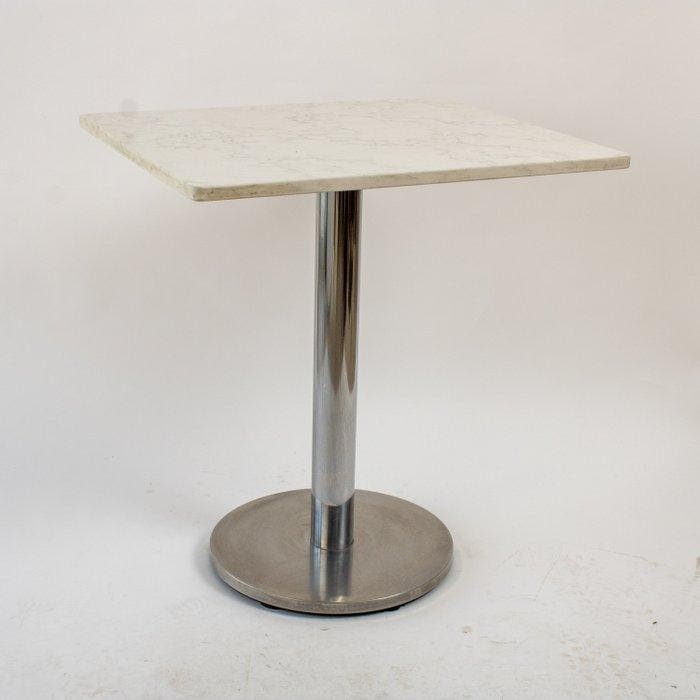 Salontafel - bistrot, tuin - Marmer, Staal, Antiquités & Art, Curiosités & Brocante