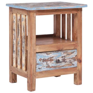 vidaXL Nachtkastje 41x30x50 cm massief mahoniehout, Verzenden