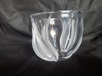 Lalique - Marc Lalique - Vase balustre - Cristal - Deux