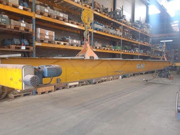 Demag enkelligger bovenloopkraan ± 11.365 mm x 5t  001477U, Ophalen, Gebruikt