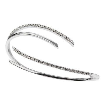 Estrò - Bracelet - 18 carats Or blanc - 0.50ct. tw. Diamant, Handtassen en Accessoires, Antieke sieraden