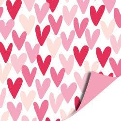 3m cadeaupapier  hartjesregen  roze (Cadeaupapier 3M), Verzenden, Nieuw
