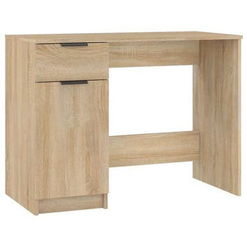 Bureau chene sonoma 100cm - Etat neuf retour client - 51%..., Verzenden