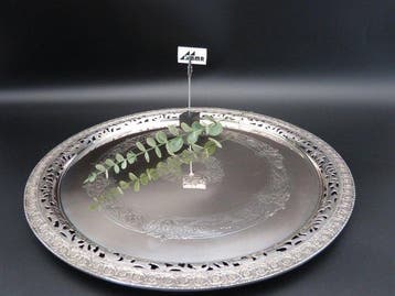 Plateau - Argent 925 - Italie bord de percée