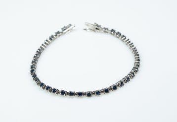 Zonder minimumprijs - Armband - 925 zilver - 3,00 ct saffier, Nieuw
