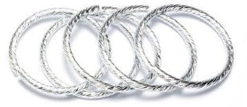 Ringen Trouwringen Zilver 2,50 x 30 mm 25 stuks, Nieuw