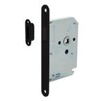 Woningbouw magneet loopslot zwart - voor binnendeur, Ophalen of Verzenden, Nieuw, Overige materialen, Slot