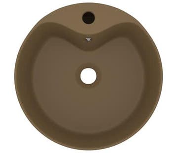 Wastafel matcreme 36cm | Retour deal | Sla je slag, Verzenden, Zo goed als nieuw, Wastafel