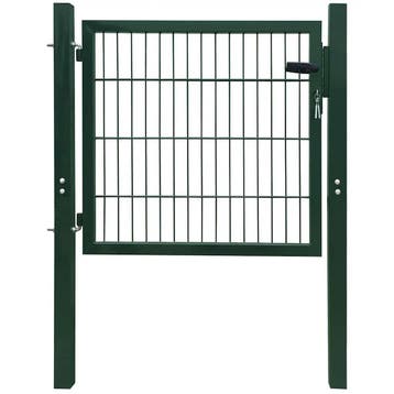 vidaXL Poort 100x100 cm staal groen, Verzenden, Nieuw