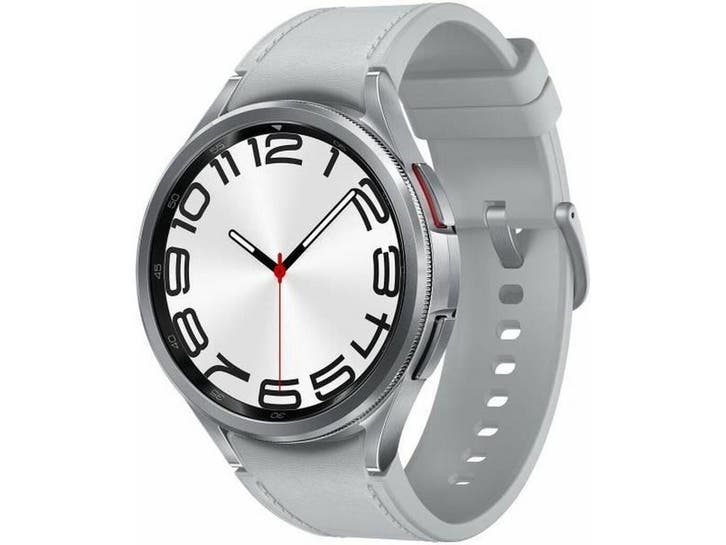 SAMSUNG Galaxy Watch6 Classic - 47 mm - 4G - Zilver, Handtassen en Accessoires, Smartwatches, Zo goed als nieuw, Verzenden