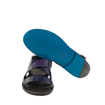 SUTOR MANTELLASSI - 45 EU - 11 UK - Purple Sandal Shoes 100%, Nieuw