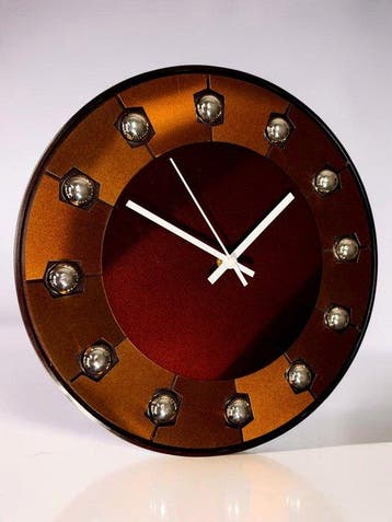 Wandklok - Juwelier Hörl Prototype - Mid-century modern