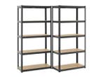 Veiling - Stellingkast Dubbel - 180x90x40 cm - Grijs, Nieuw