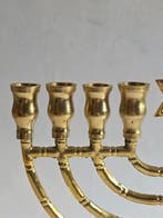 Chanoekia - Verguld, Metaal - Chanoeka Judaica