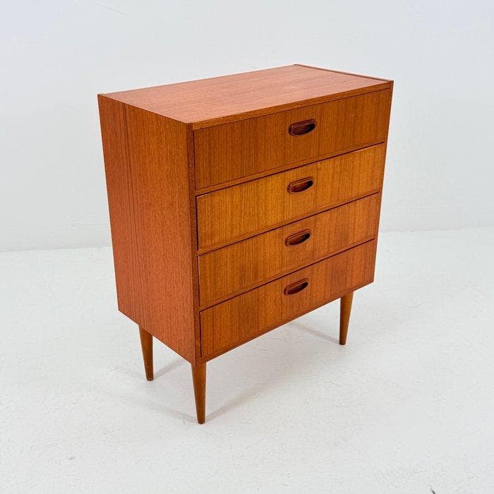 Dressoir - Teak - Een vintage teakhouten dressoir., Antiek en Kunst, Kunst | Designobjecten