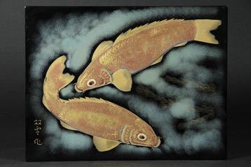 Paneel - Wajima-lakpaneel met dubbele koichinkin door Soun