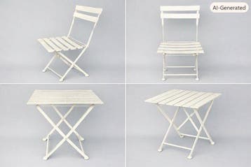 Tuinmeubilair (3) - Antieke ***Franse Bistro Tuinset*** –