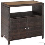 tectake Wicker tuinkast Monscia, WPC-lamellen in houtlook -, Verzenden, Nieuw