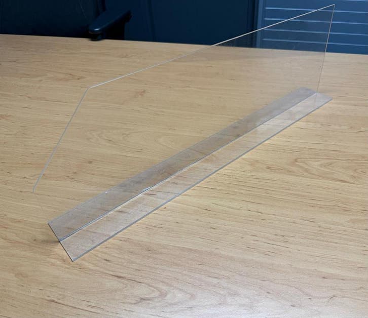 Plexiglas Schappenverdeler, vakverdeler, T-Vorm, 57,5cm, Zakelijke goederen, Kantoor en Winkelinrichting | Magazijn, Stelling en Opslag