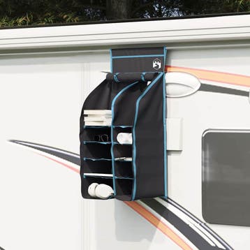 vidaXL Hangende Tent Organizer 10 Vakjes Zwart 40,5 x 25 x, Caravanes & Camping, Accessoires de tente, Verzenden