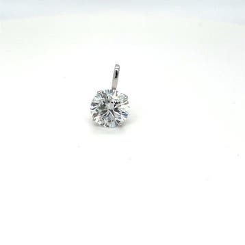Zonder minimumprijs - Hanger - 14 karaat Witgoud - 1.01ct.
